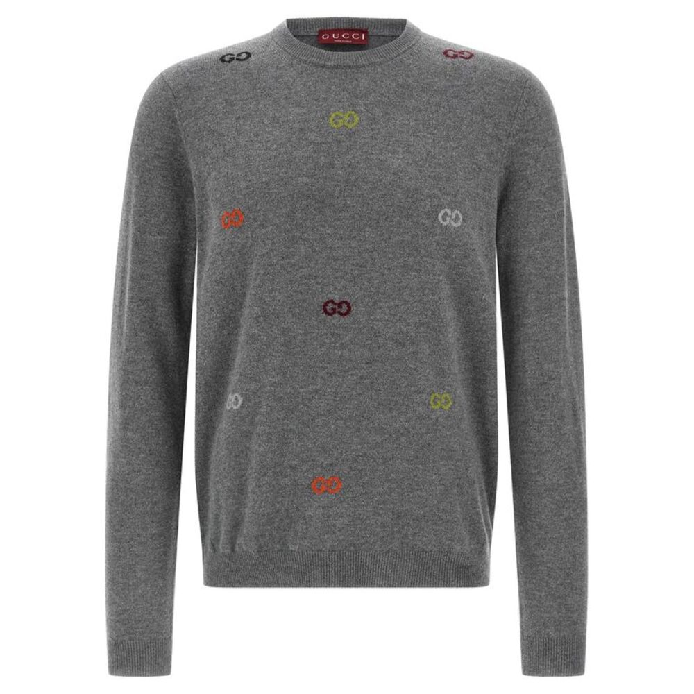 Gucci Gray Cashmere Men's Cardigan